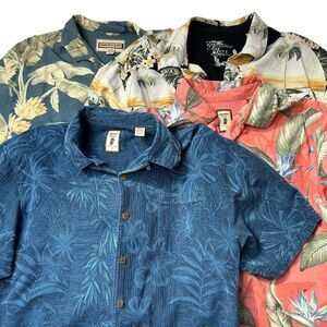Jamaica Jaxx Set of 4 Silk Hawaiian Shirts
